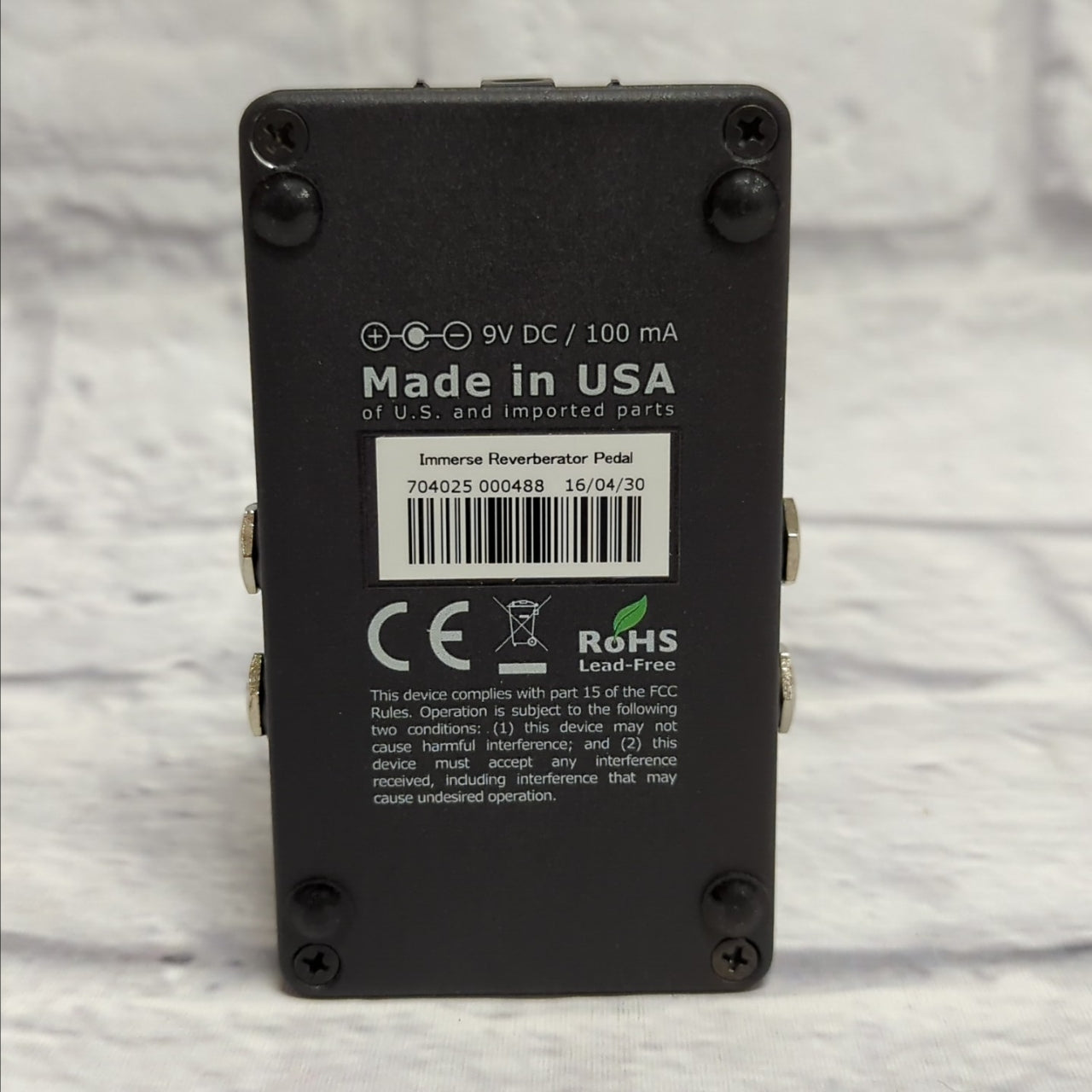 neunaber immerse pedal Neunaber Immerse Reverberator Reverb Pedal