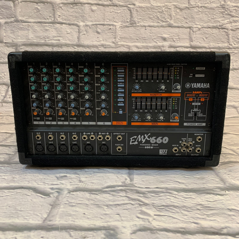 Yamaha EMX660 Powered Mixer Evolution Music