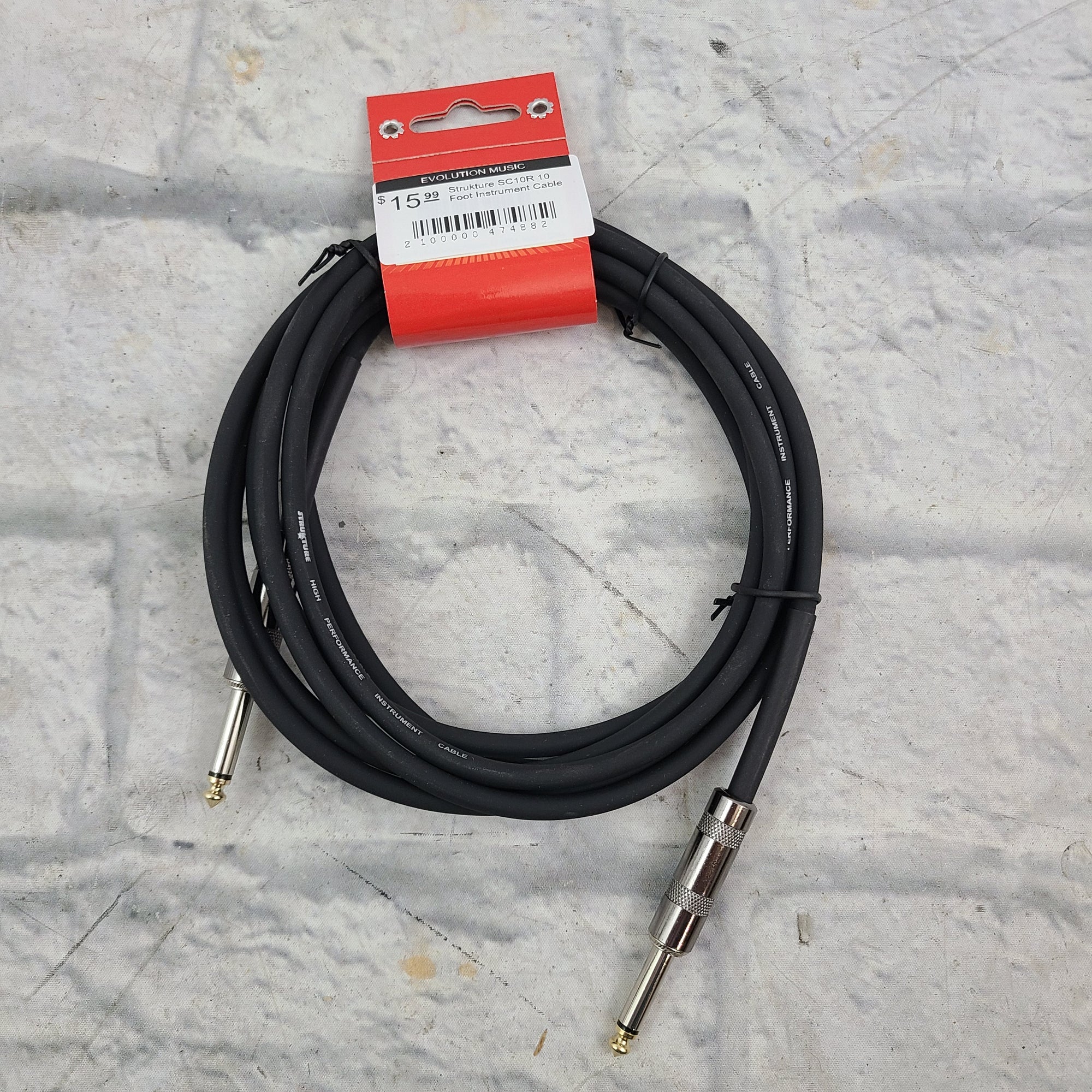 Strukture SC10R 10 Foot Instrument Cable