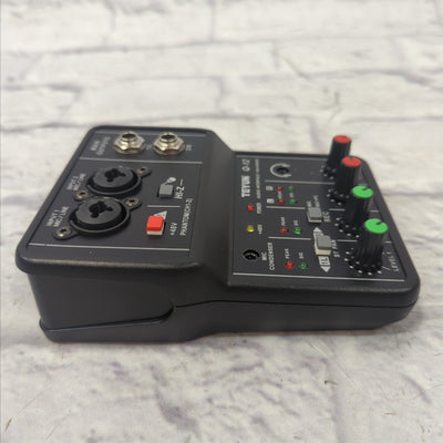XTUGA USB 2i2 Audio Interface w/ 48V Phantom Power and 3.55m Microphone Jack,