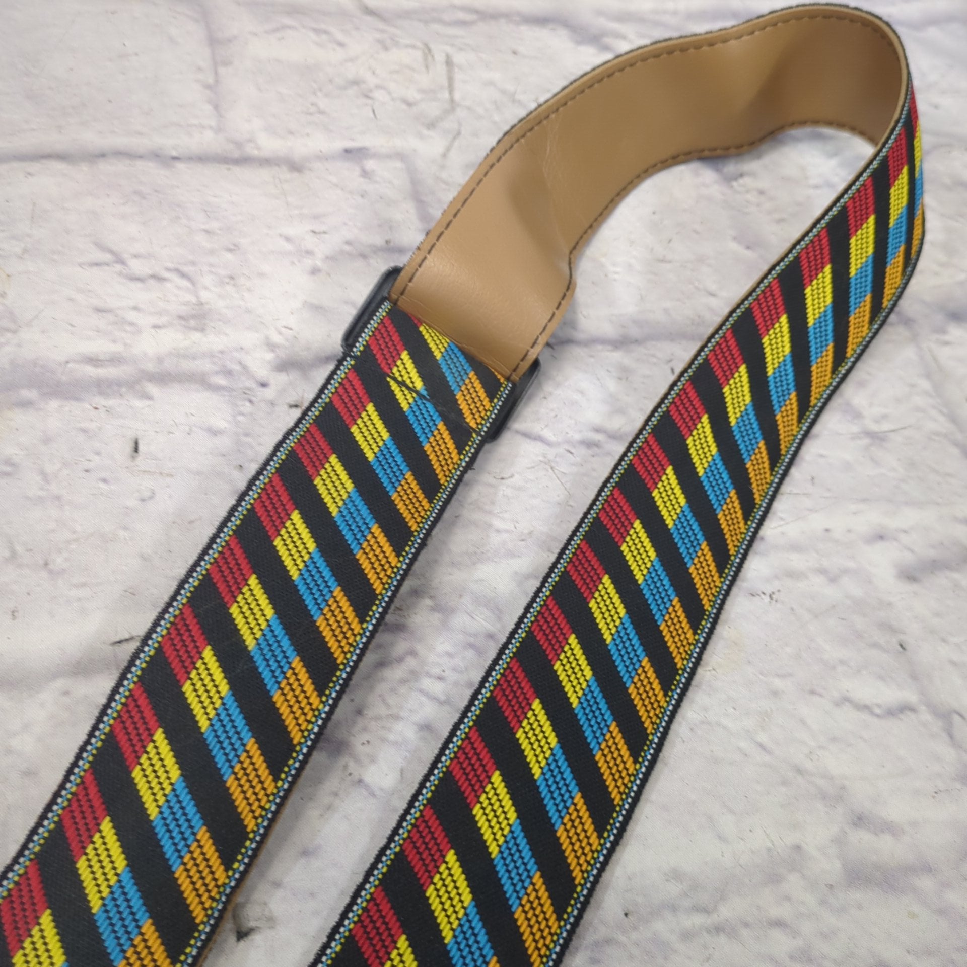 Ace Straps Vintage 1970s Multicolor Stripe Guitar Strap