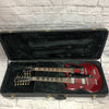 Epiphone G-1275 Cherry Double Neck SG with Hard Shell Case