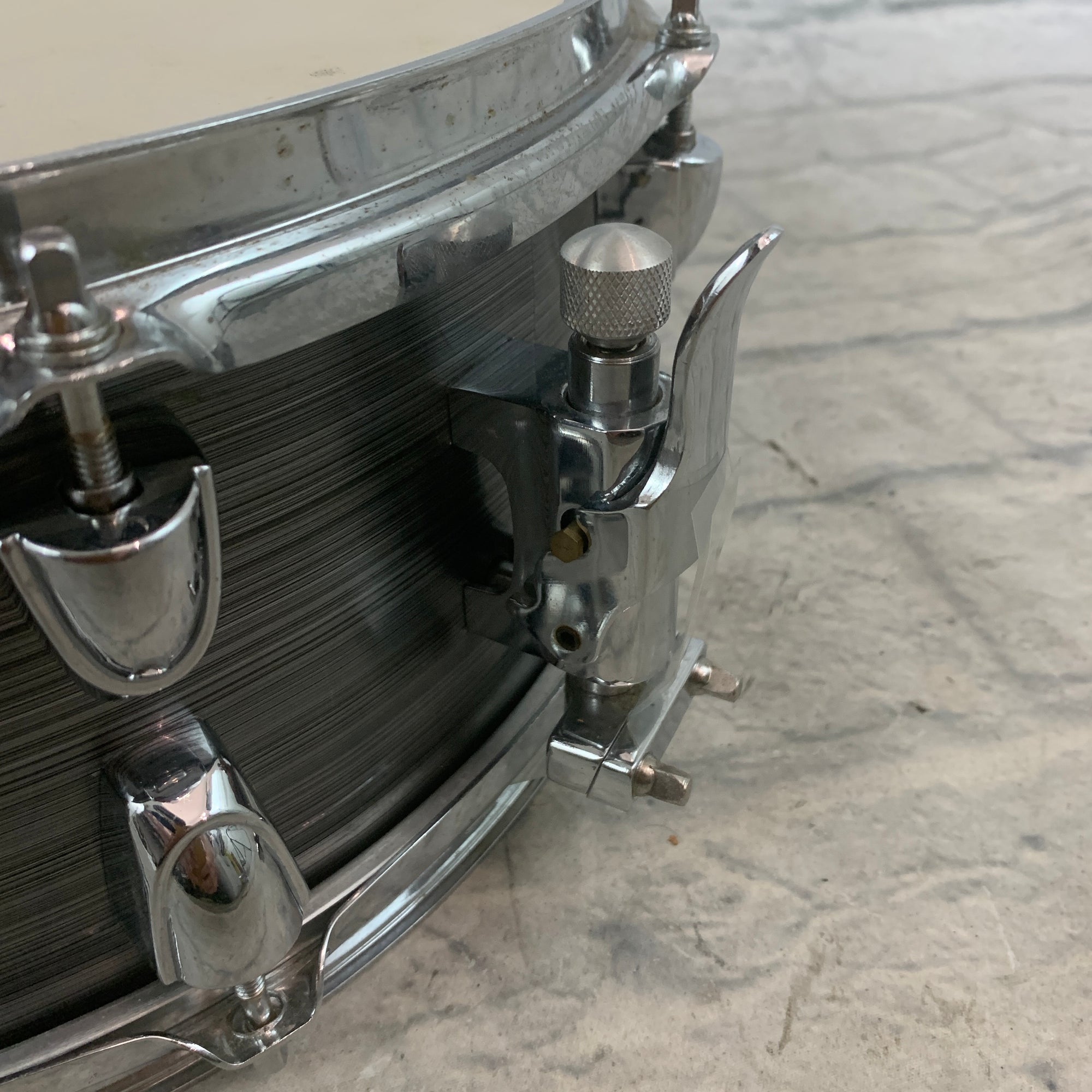 Premier 5" x 14" Snare - Silver Hairline Wrap