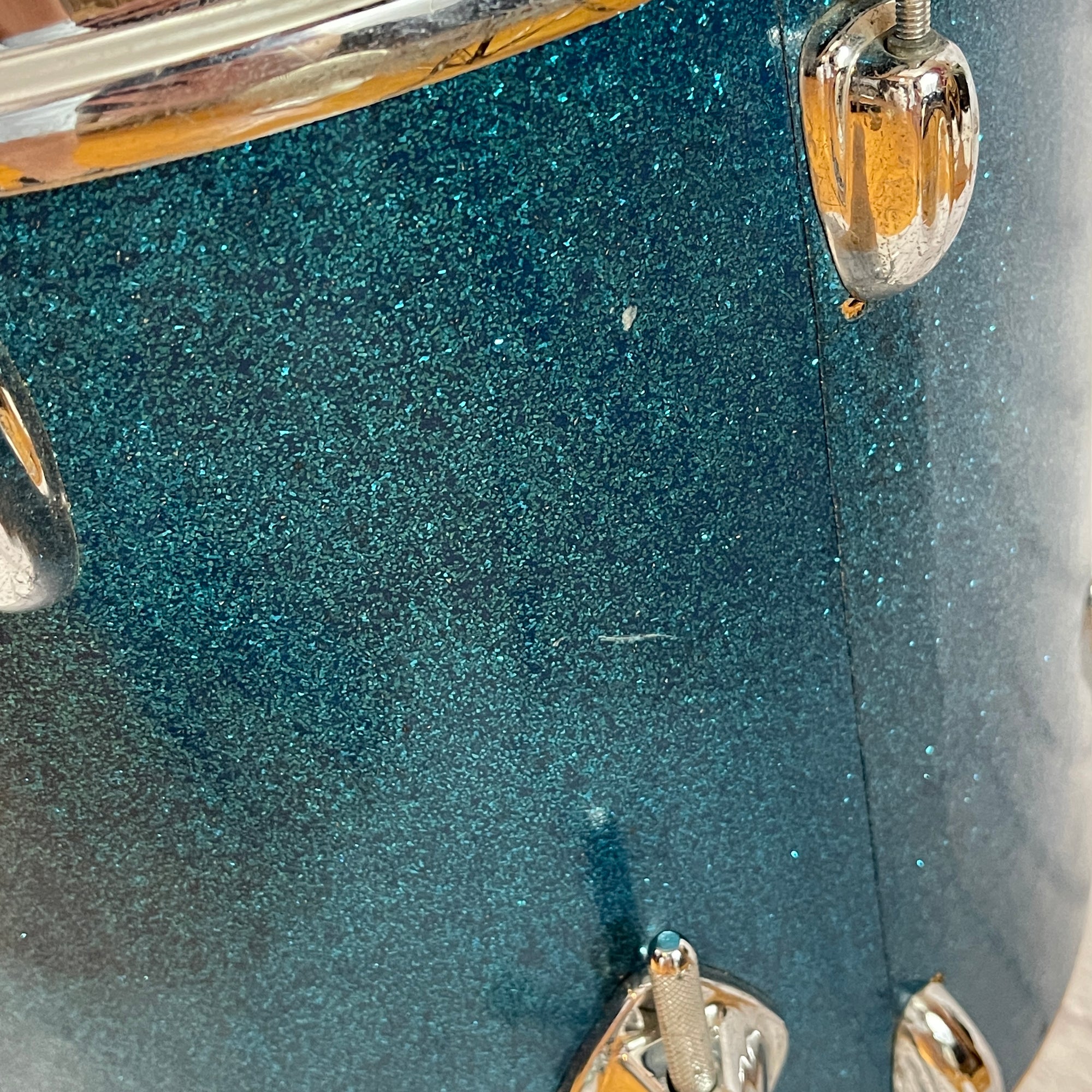 Pearl Japanese 16 x 15 Blue Sparkle Floor Tom Tom