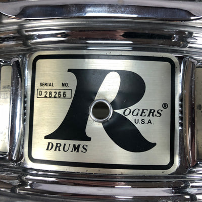 Vintage Rogers 14x5.5 Dynasonic Big R COB Snare Drum