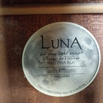 Luna FAU DRA BLK Concert Acoustic