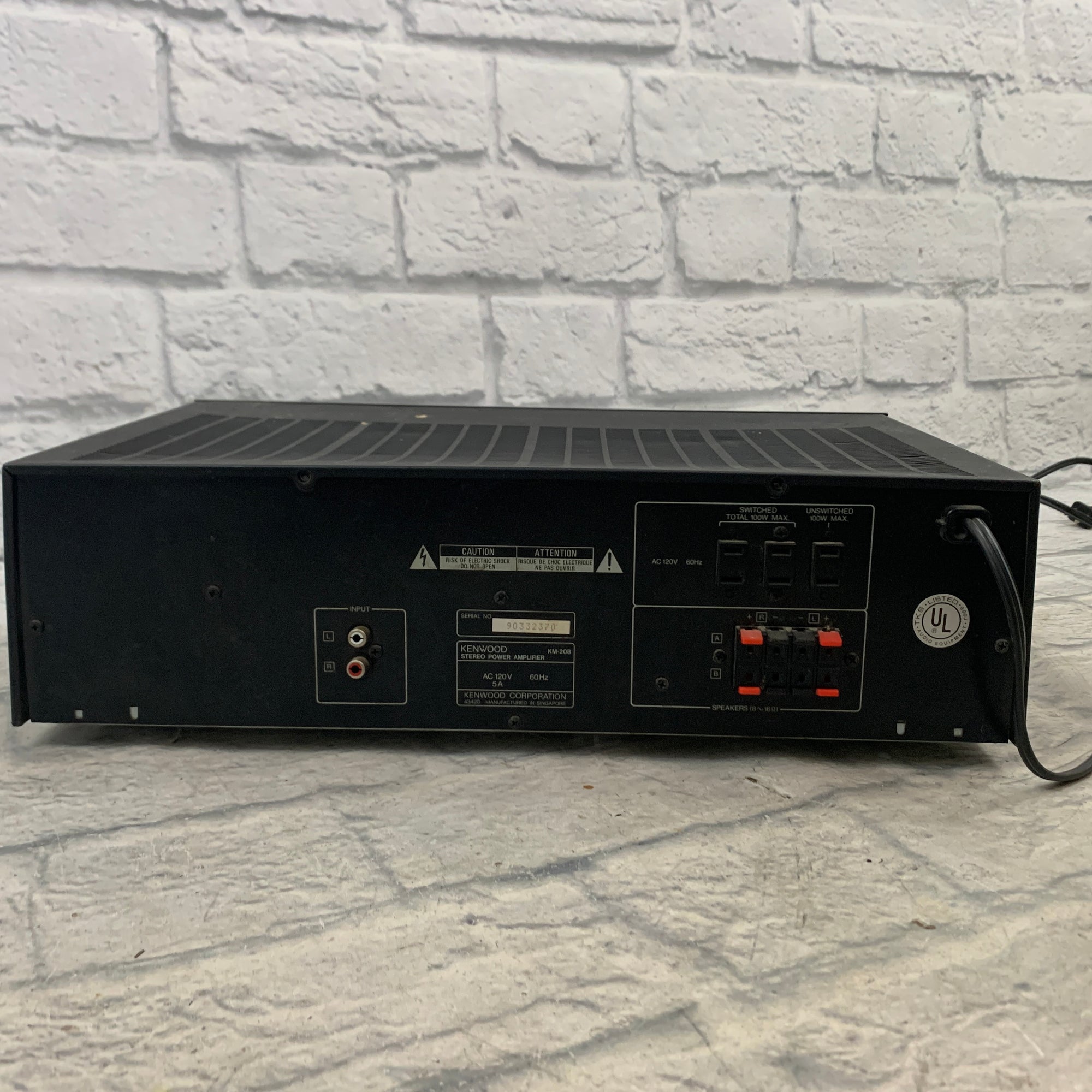 KENWOOD システムコンポ Kenwood KM-208 Power Amp AS IS PROJECT - Evolution Music