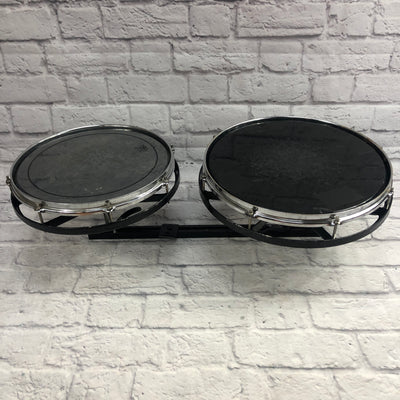 Remo 16in & 14in Roto Tom with Rack
