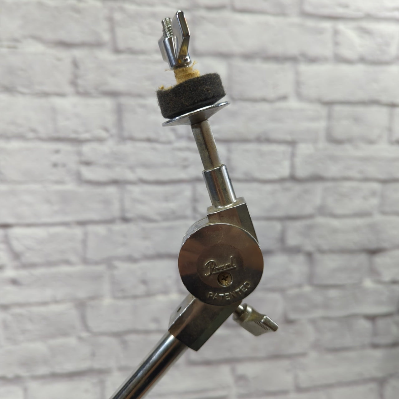 Pearl Heavy Duty Single Braced Mini Boom Cymbal Stand with Tilter 1980s Red Label