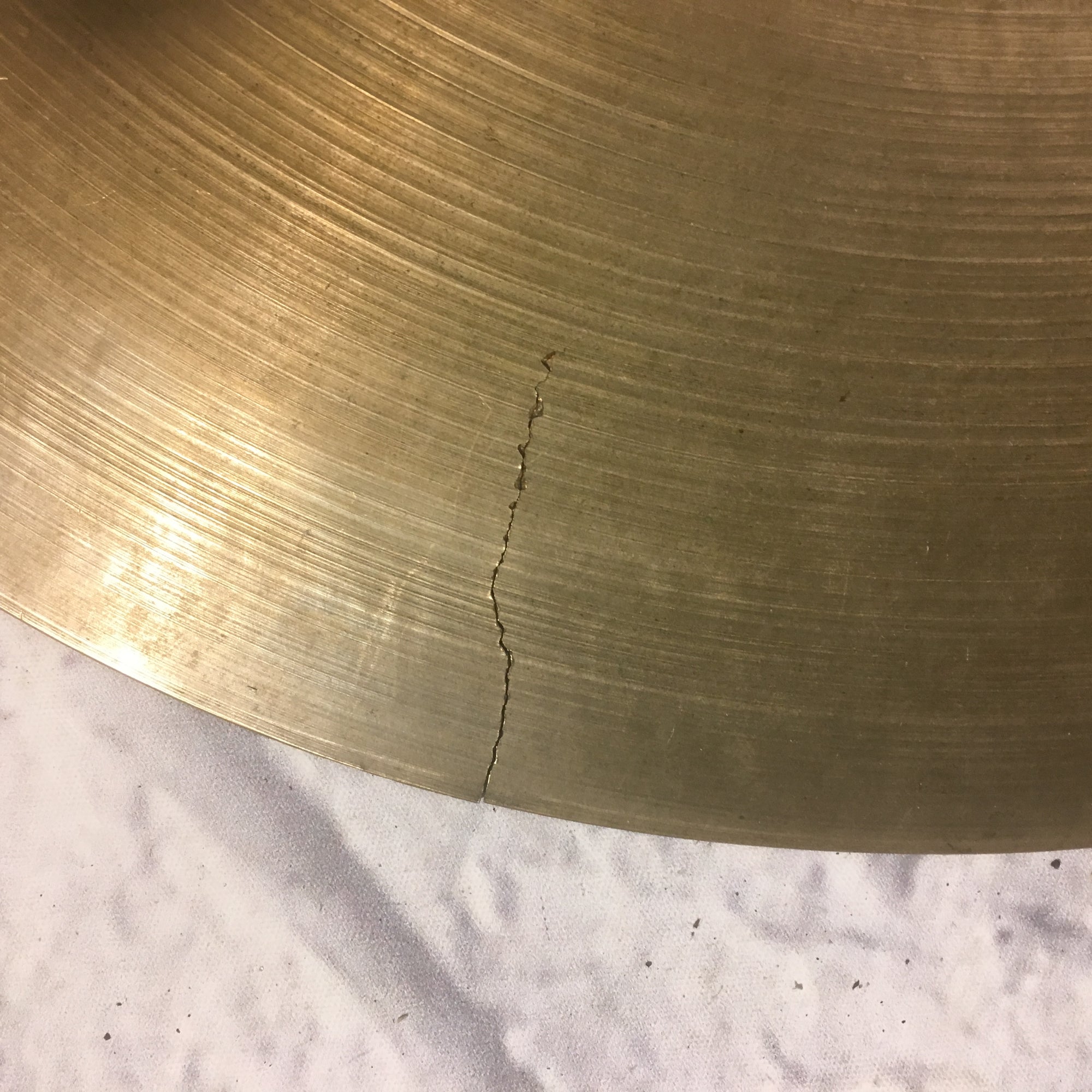 1940s Zildjian K CRACKED 14in Top Hi Hat Cymbal Only