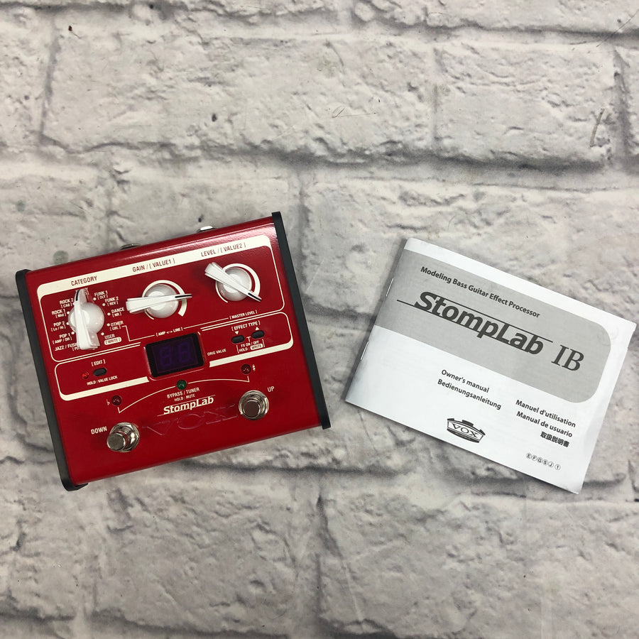 Vox Stomplab 1B Bass Multieffects Pedal