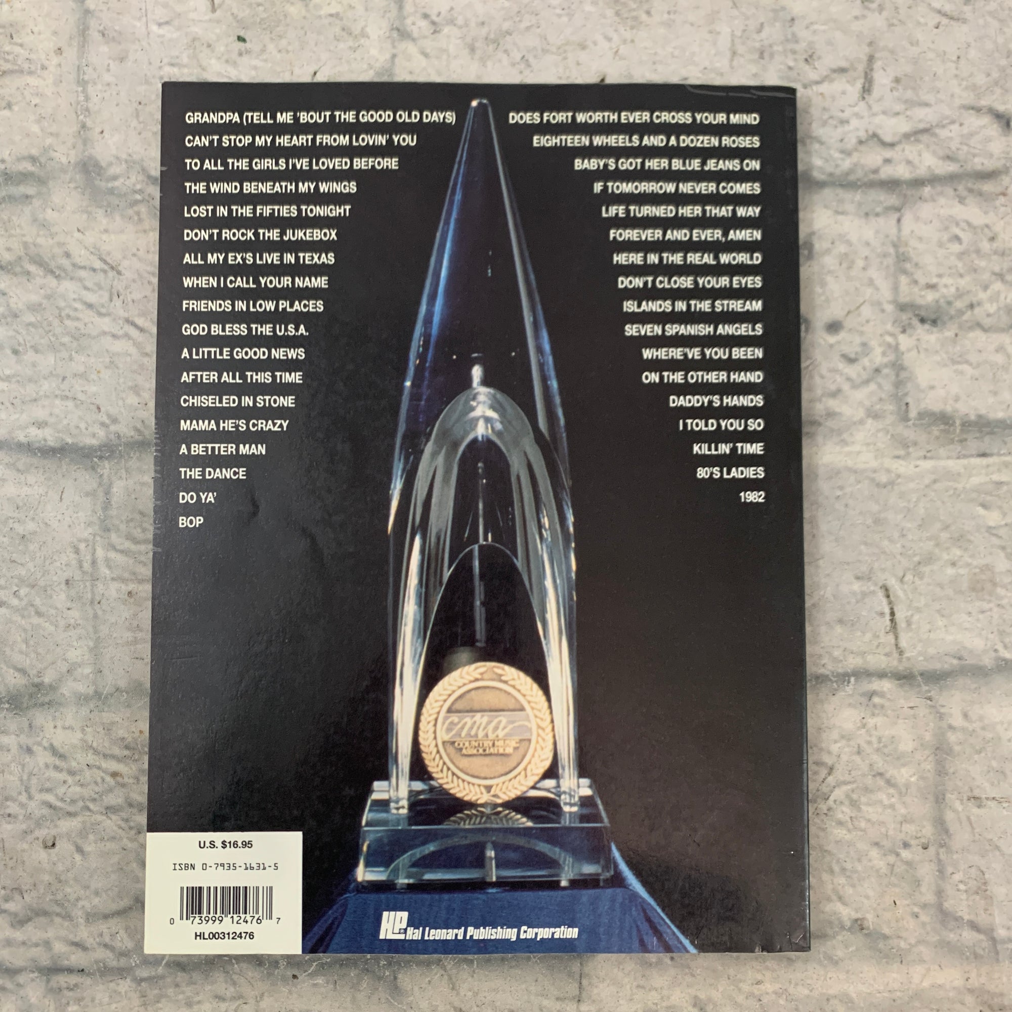 Hal Leonard Award Winning Songs Country Music Association Book Piano / Vocal / Guitar