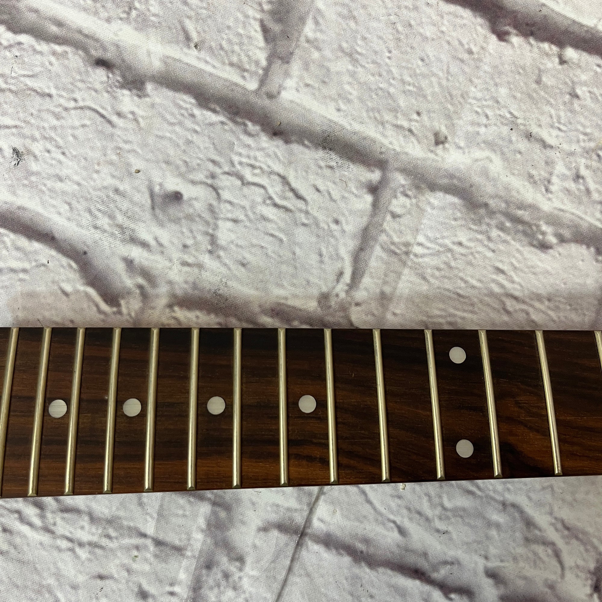 Unknown Jackson Style Black Gloss 24 Fret Guitar Neck with Floyd Top Nut