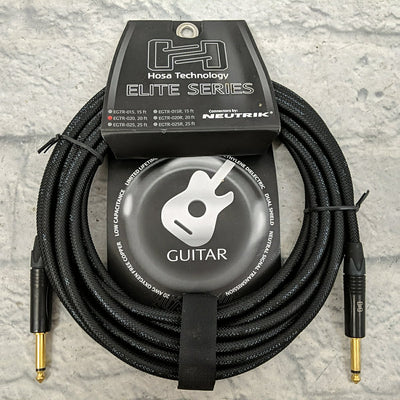 Hosa Elite Series EGTR-020 20 Foot Guitar Cable with Neutrik Connector Ends