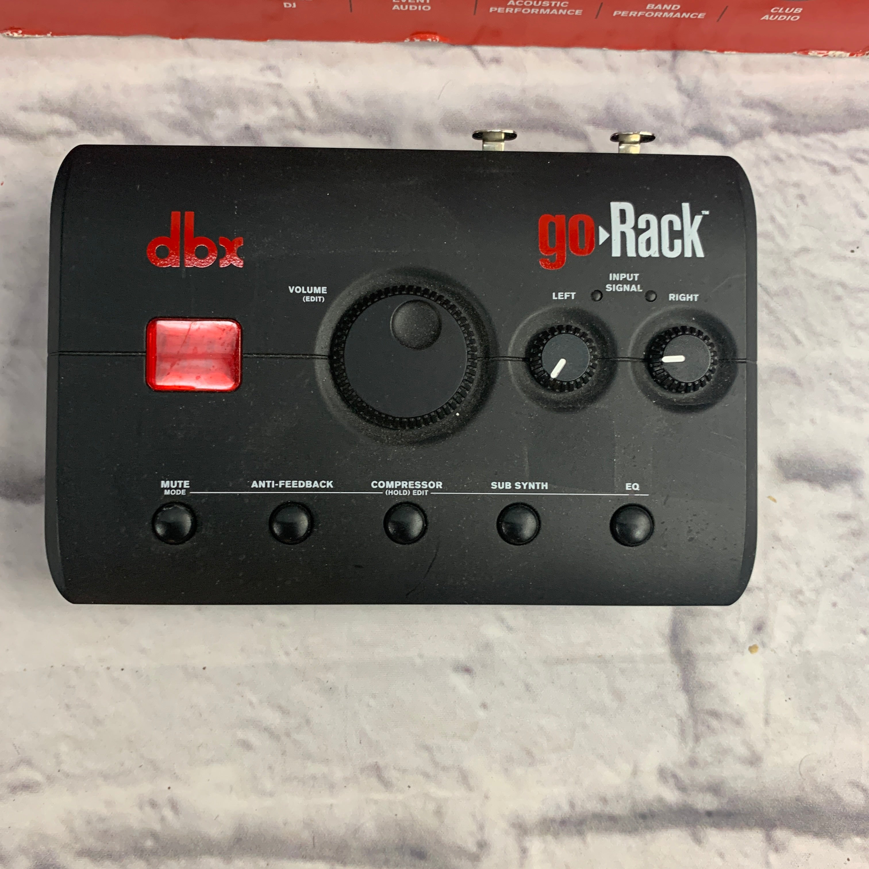 DBX GoRack DriveRack Series Performance Processor DBX GoRack DriveRack Series Performance Processor