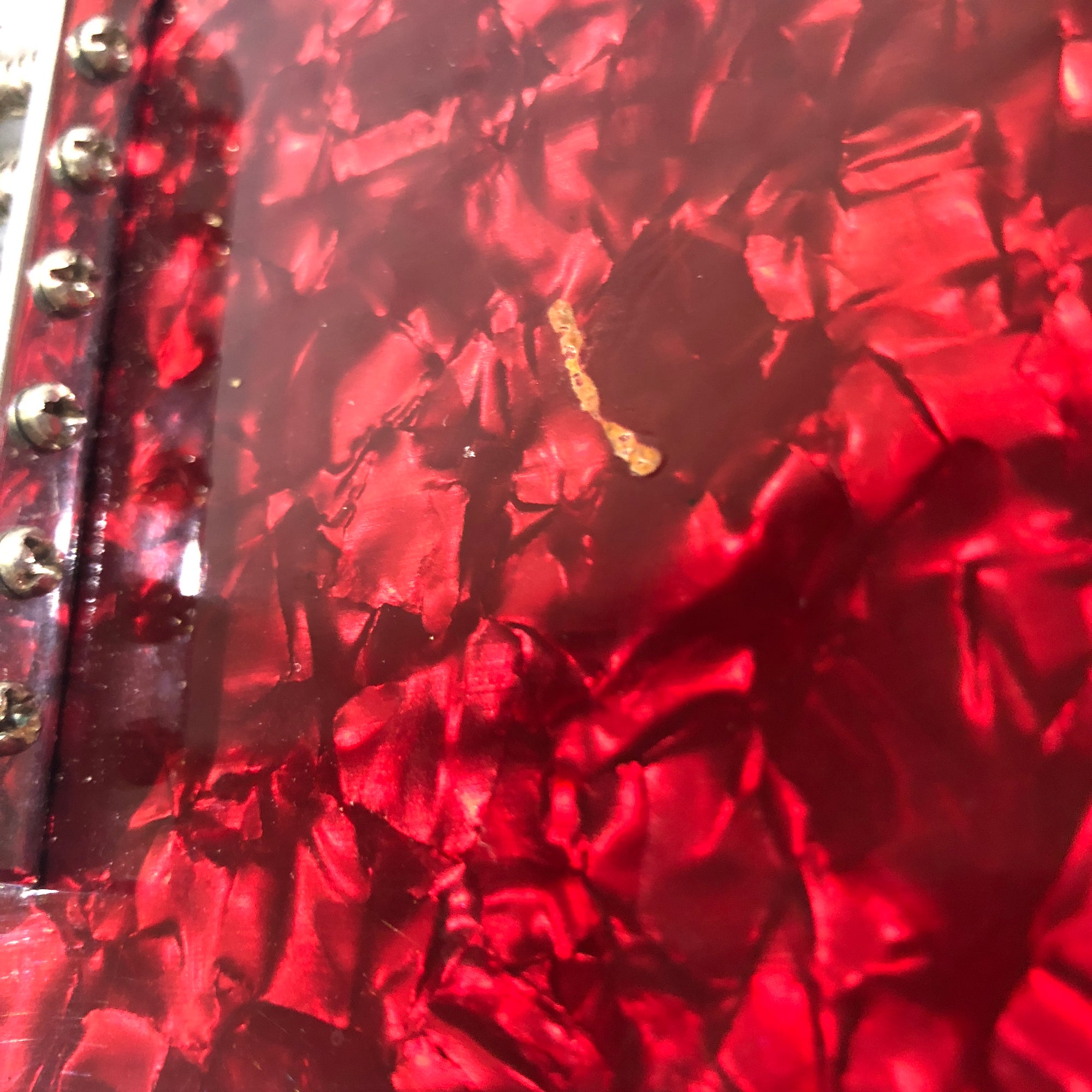 Superstrat Red Shell Finish - Unknown Manufacturer