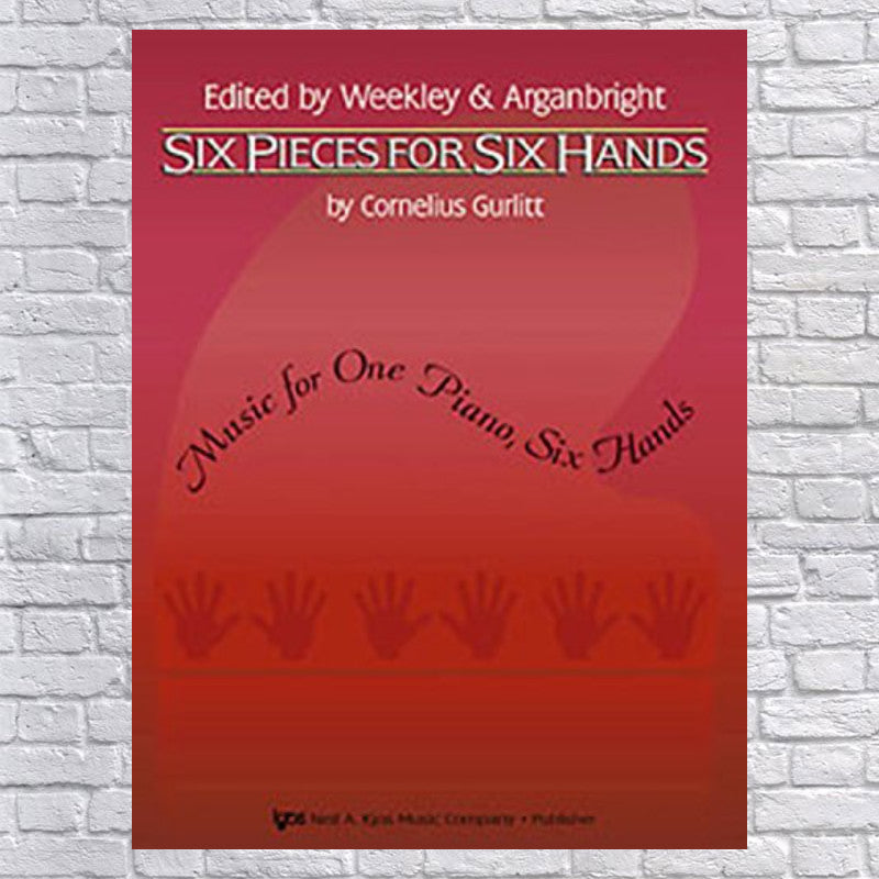 Six Pieces for Six Hands Piano Book