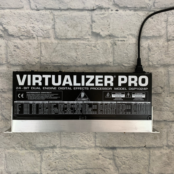 Behringer DSP1024P Virtualizer Pro Multi Effects Unit - Evolution Music