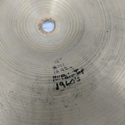 Zildjian Avedis Vintage 1960's 15" Hi Hats (Damaged)