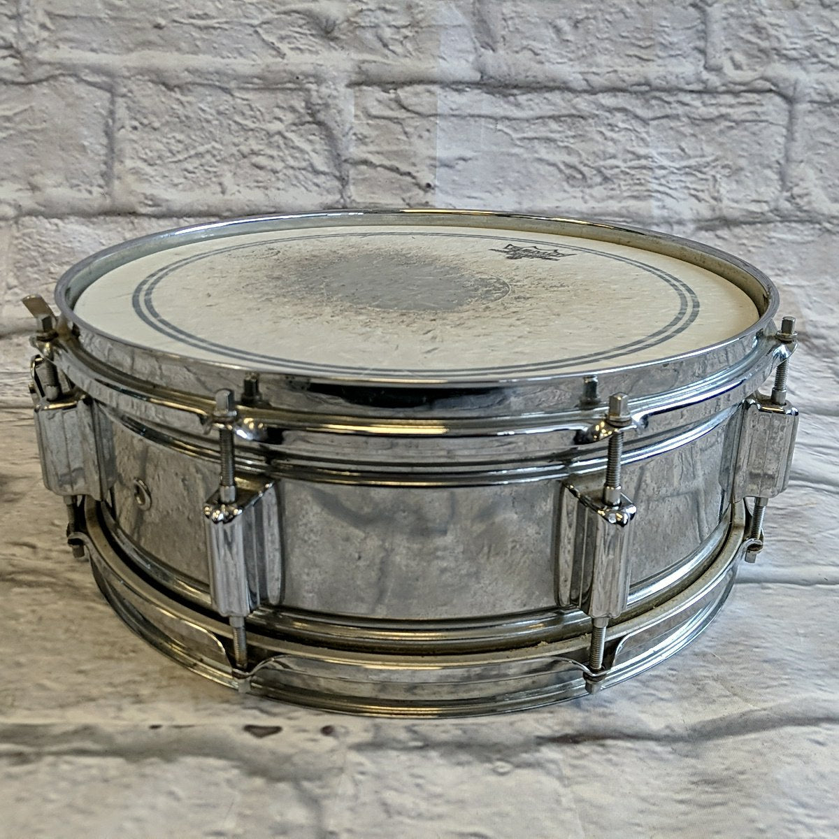 Rogers Powertone Chrome Over Brass 8-Lug 14x5" Snare Drum