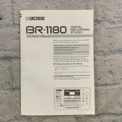 Boss BR1180CD Digital Recorder