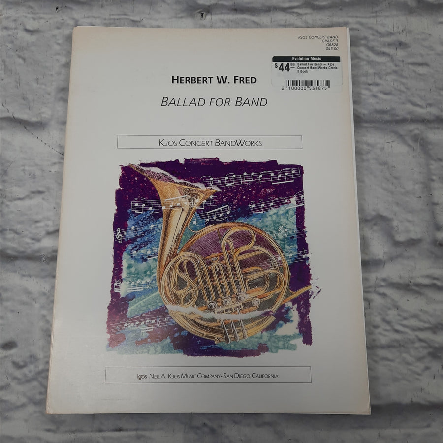 Ballad For Band - Kjos Concert BandWorks Grade 3 Book
