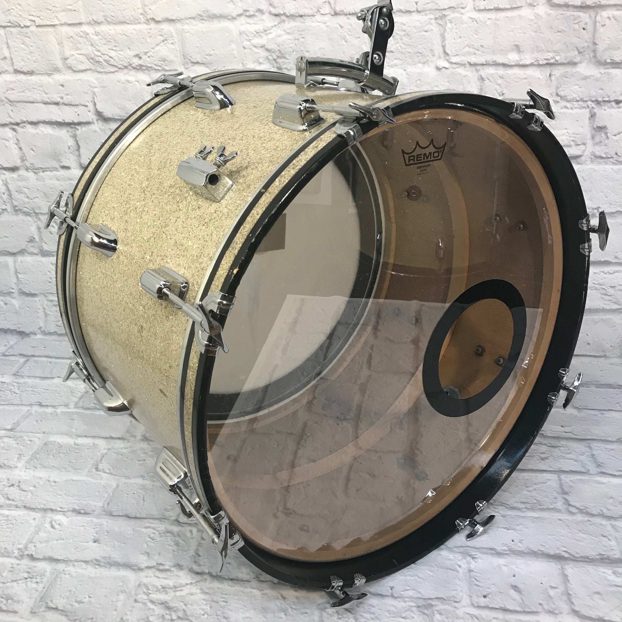 Vintage 1960's Starlight "Stencil" Drum Kit Gold Sparkle