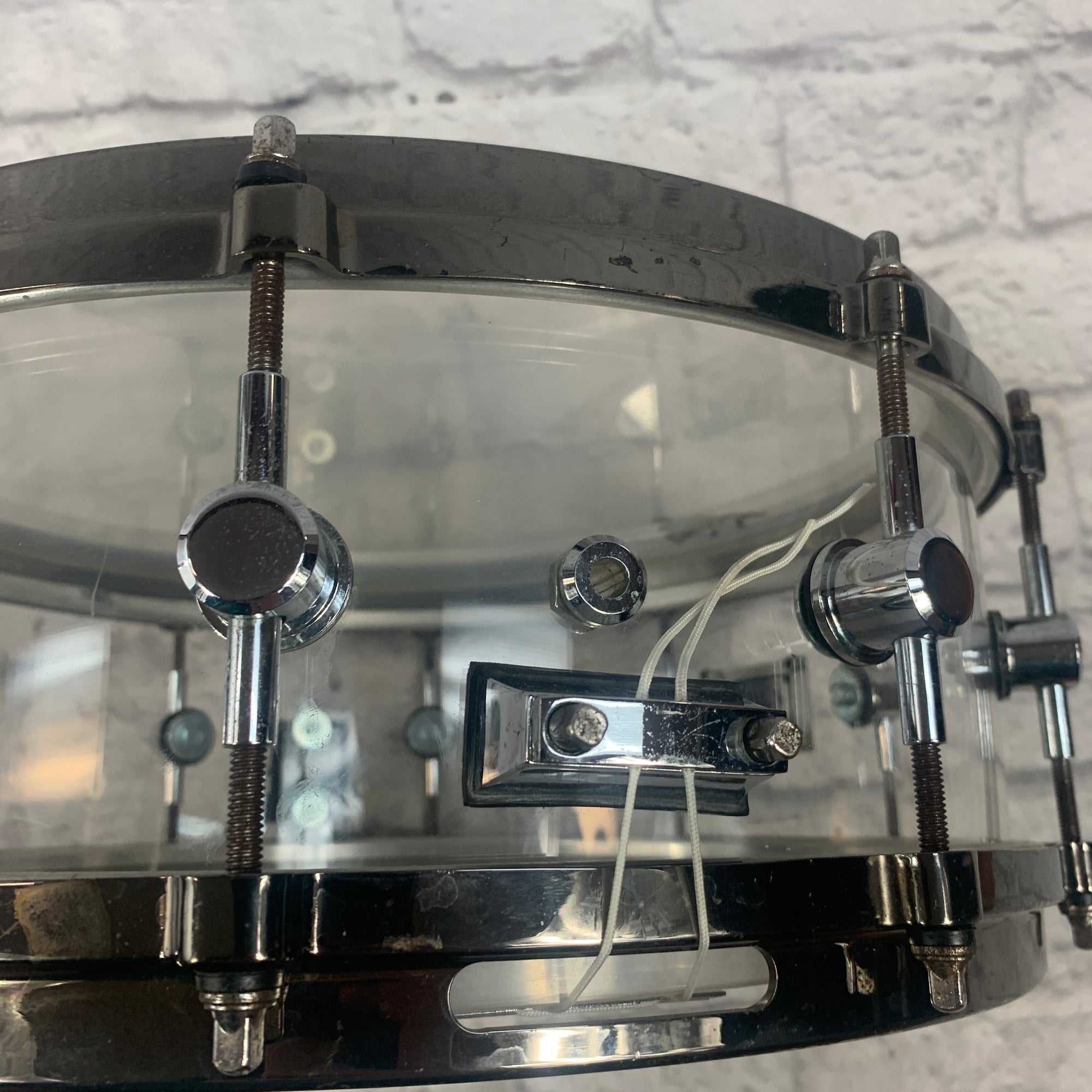 Spaun Drum Co. Clear Acrylic 14 x 6 Snare Drum