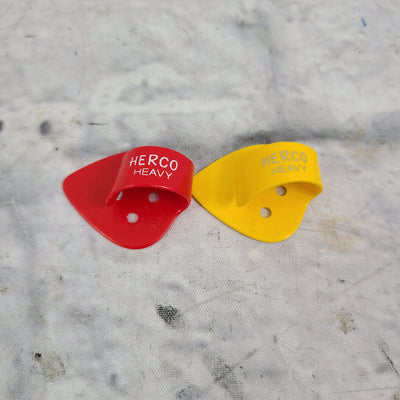 Herco Finger Picks - Heavy (2 Pack, Assorted Colors)