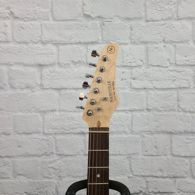 Nashville Guitar Works 120 Single Cutaway - Black, Rosewood Fretboard