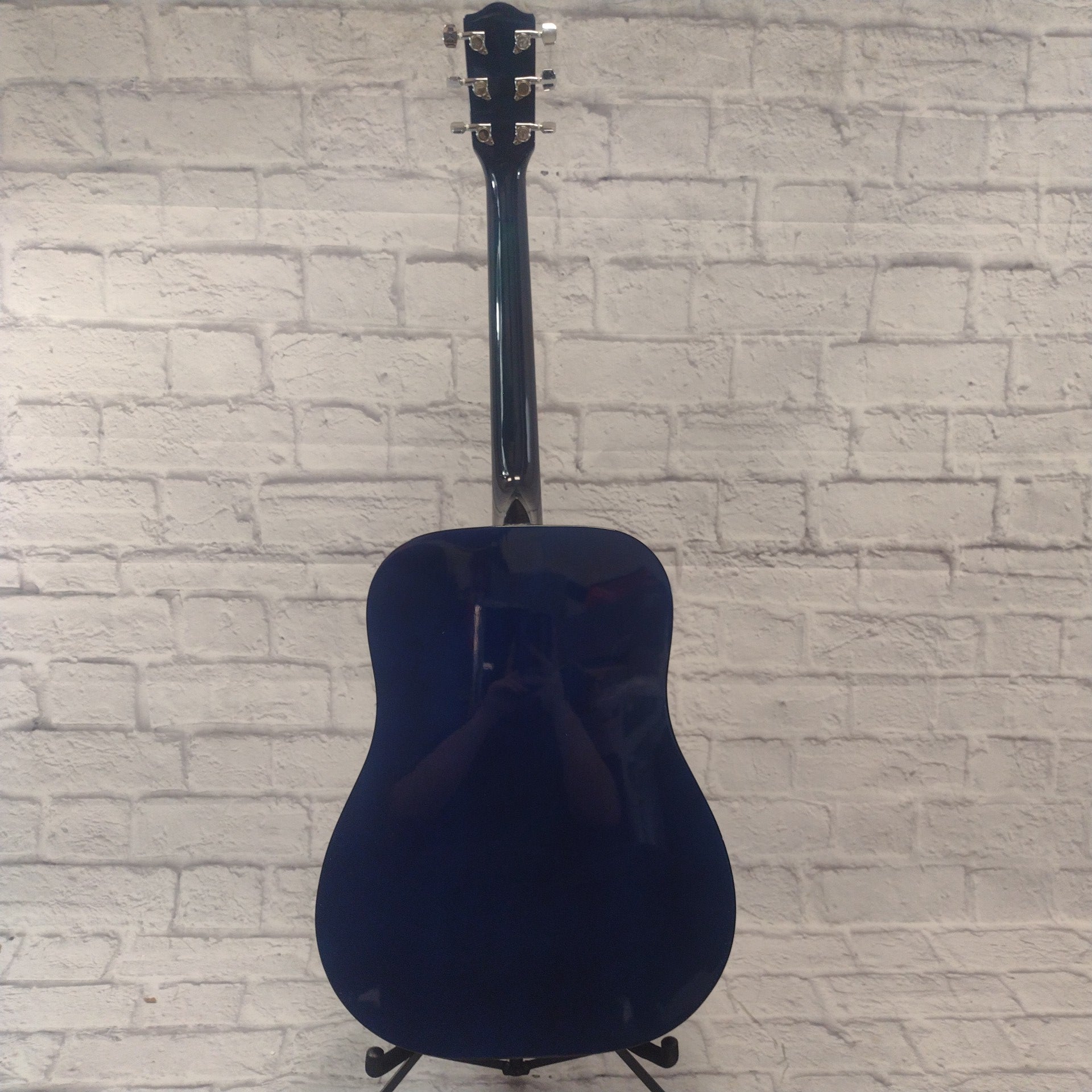 Johnson Blue Acoustic Guitar AS IS