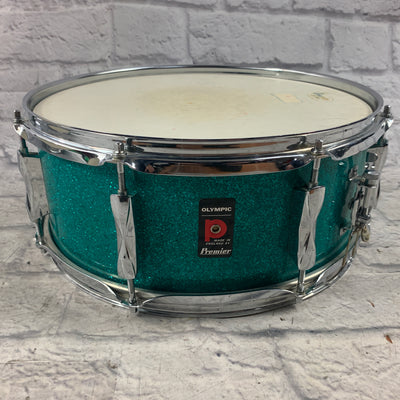 Olympic Vintage 14x5.5 Aquamarine Sparkle Snare Drum