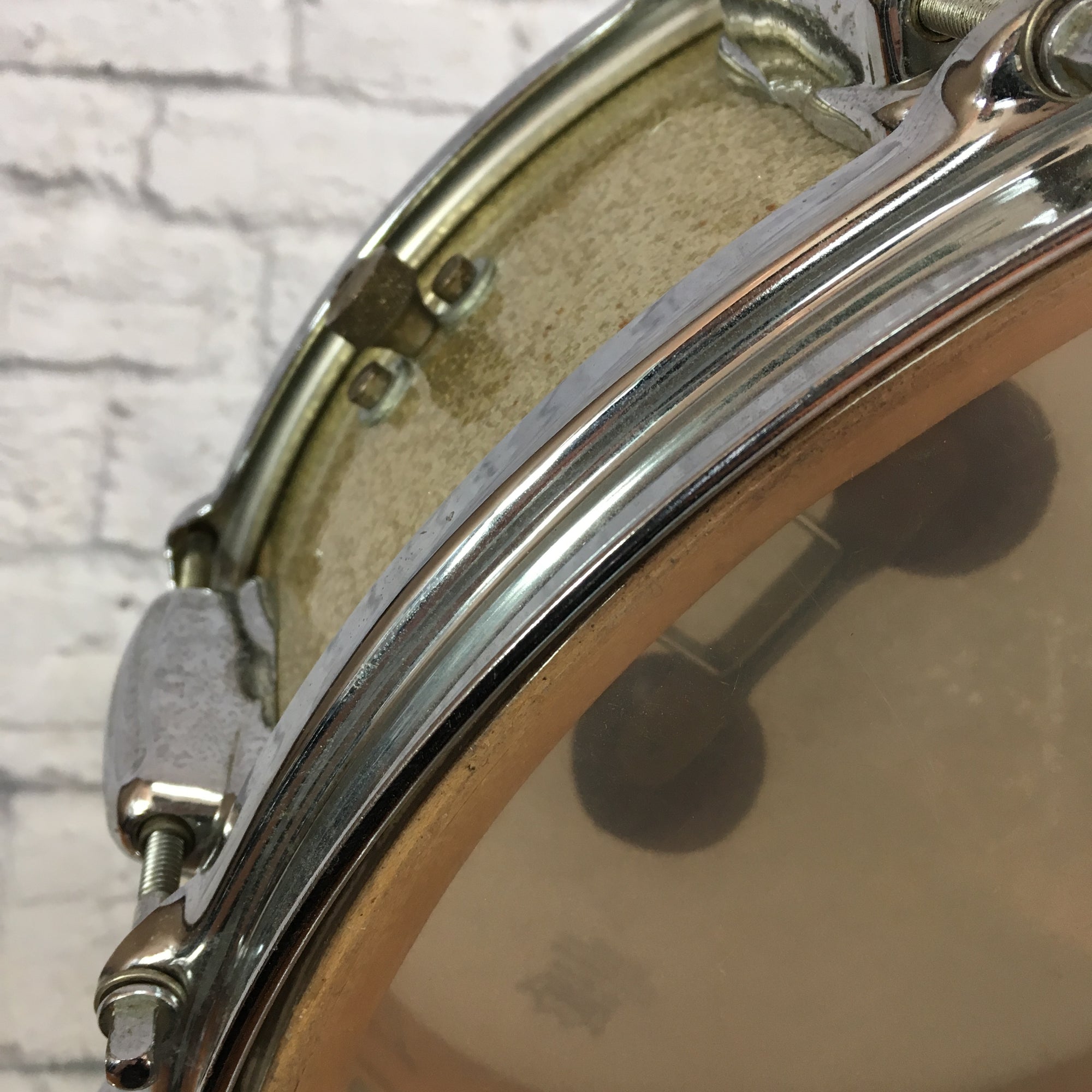Vintage Slingerland 14x5.5 Silver Sparkle Snare Drum