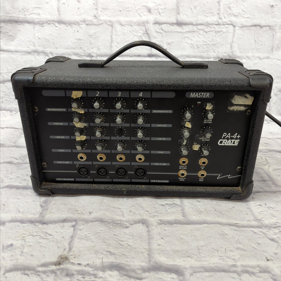 Crate PA-4+ 4 Channel Powered Mixer