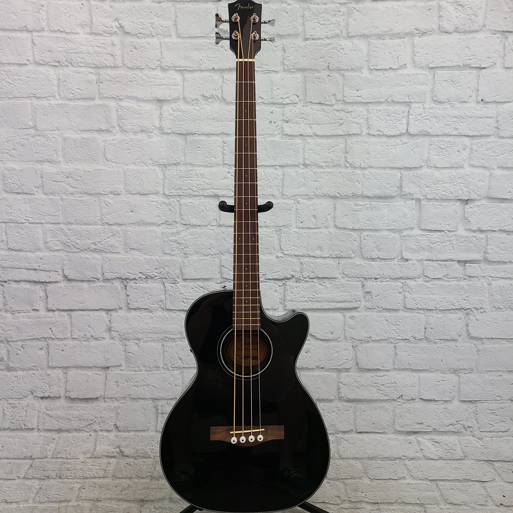 Fender CB-60SCE Concert Acoustic-Electric Bass, Black