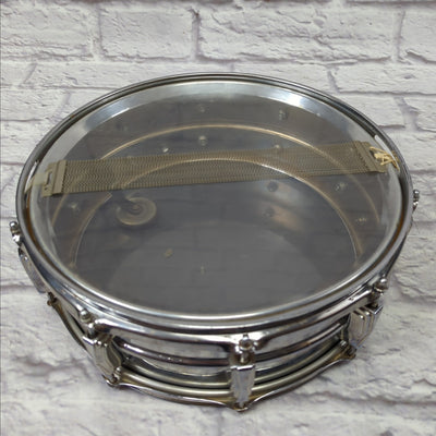 Ludwig No. 400 Supraphonic 5x14" Aluminum Snare Drum with Pointed Blue/Olive Badge 1969 - 1979 S/N 999589