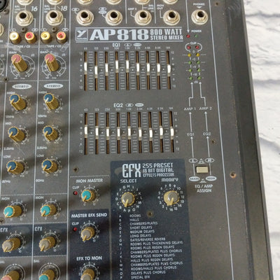 Yorkville AP818 800W 18 Channel Powered Stereo Mixer PA w/ Effects