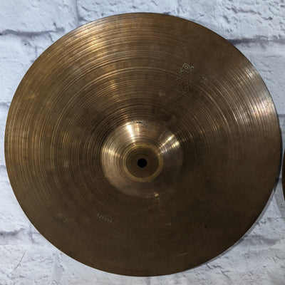 Vintage 1986 Paiste 2002 14 Hi Hat Cymbal Pair