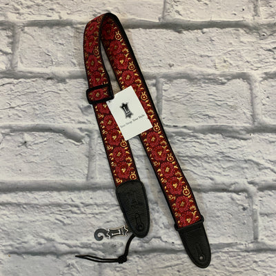 Levy's M8AS-BLU Jacquard 2" Guitar Strap Red
