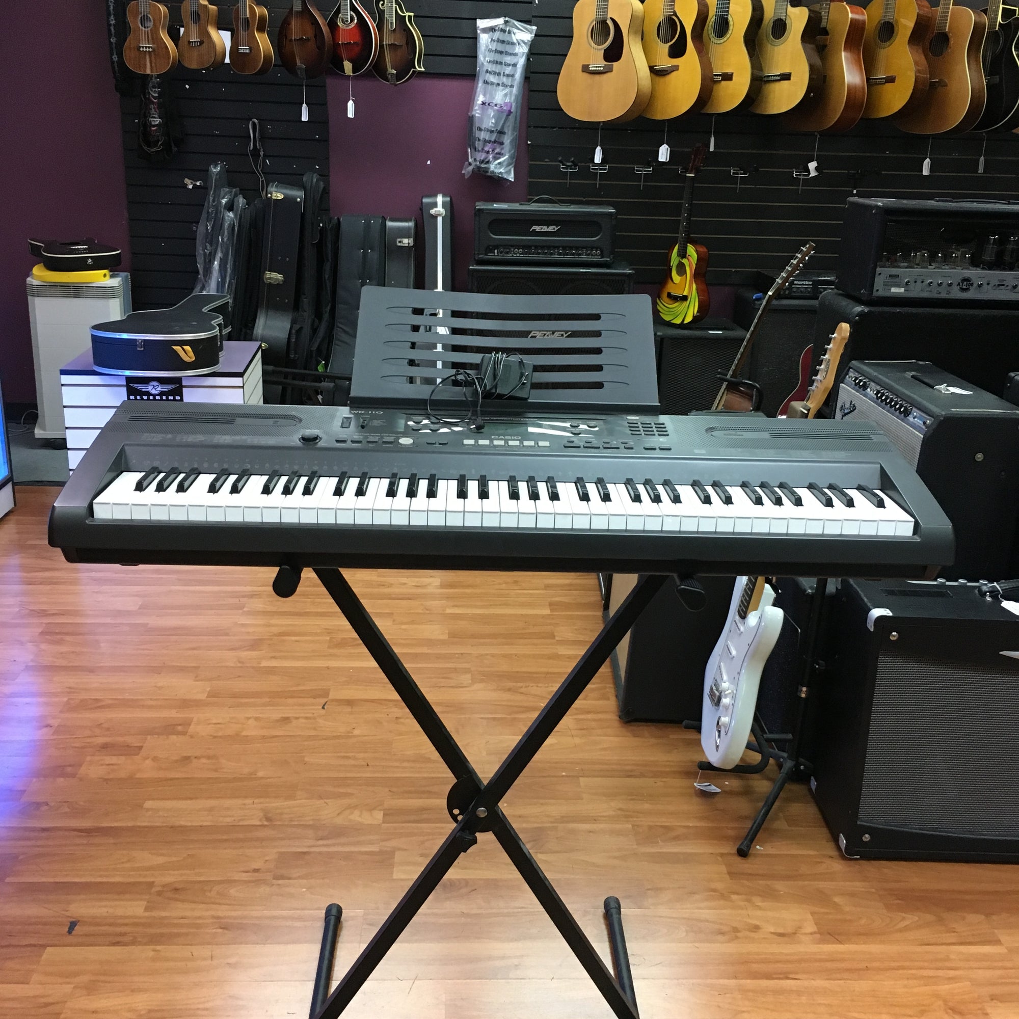 Casio WK110 with power supply