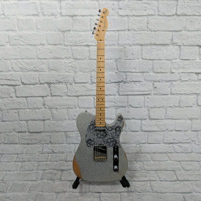 Fender Brad Paisley Road Worn Telecaster Silver Sparkle 2017