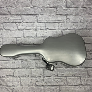 Phitz Standard Dreadnought Acoustic Guitar Hard Case, Silver