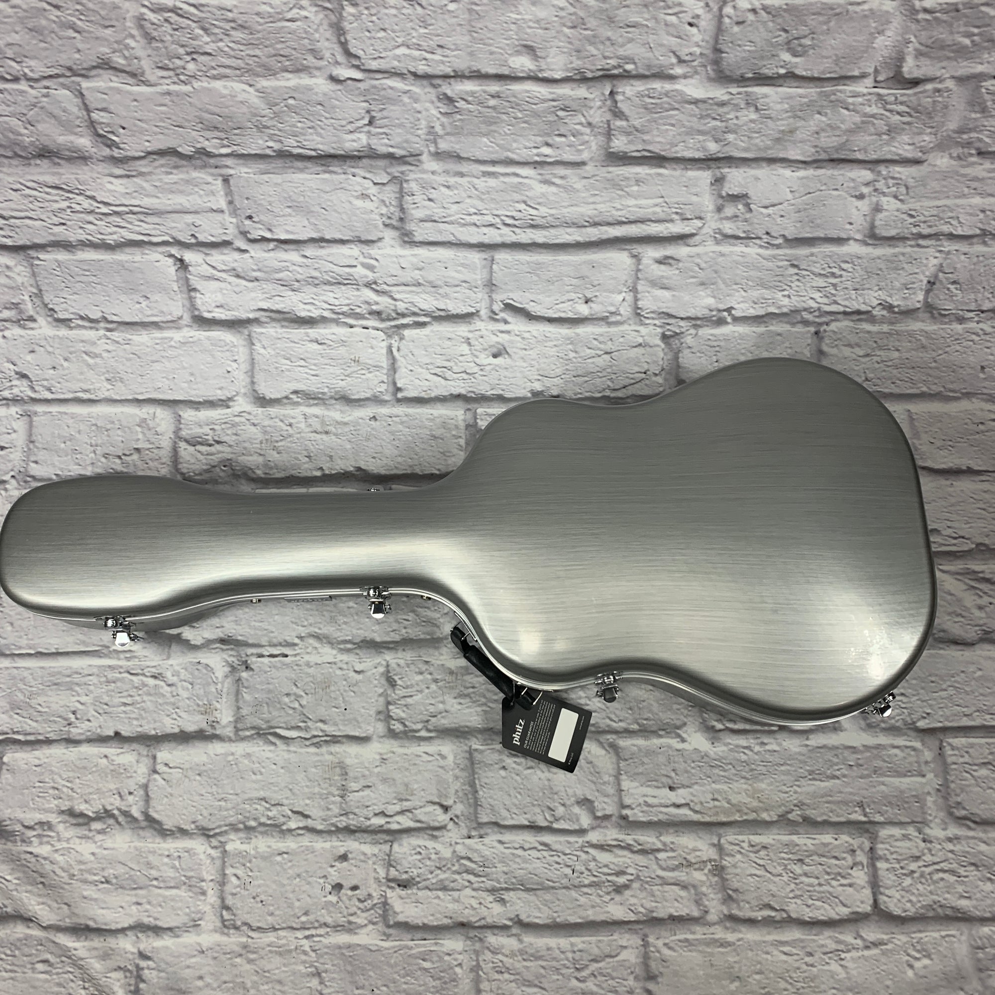 Phitz Standard Dreadnought Acoustic Guitar Hard Case, Silver