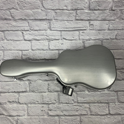 Phitz Standard Dreadnought Acoustic Guitar Hard Case, Silver