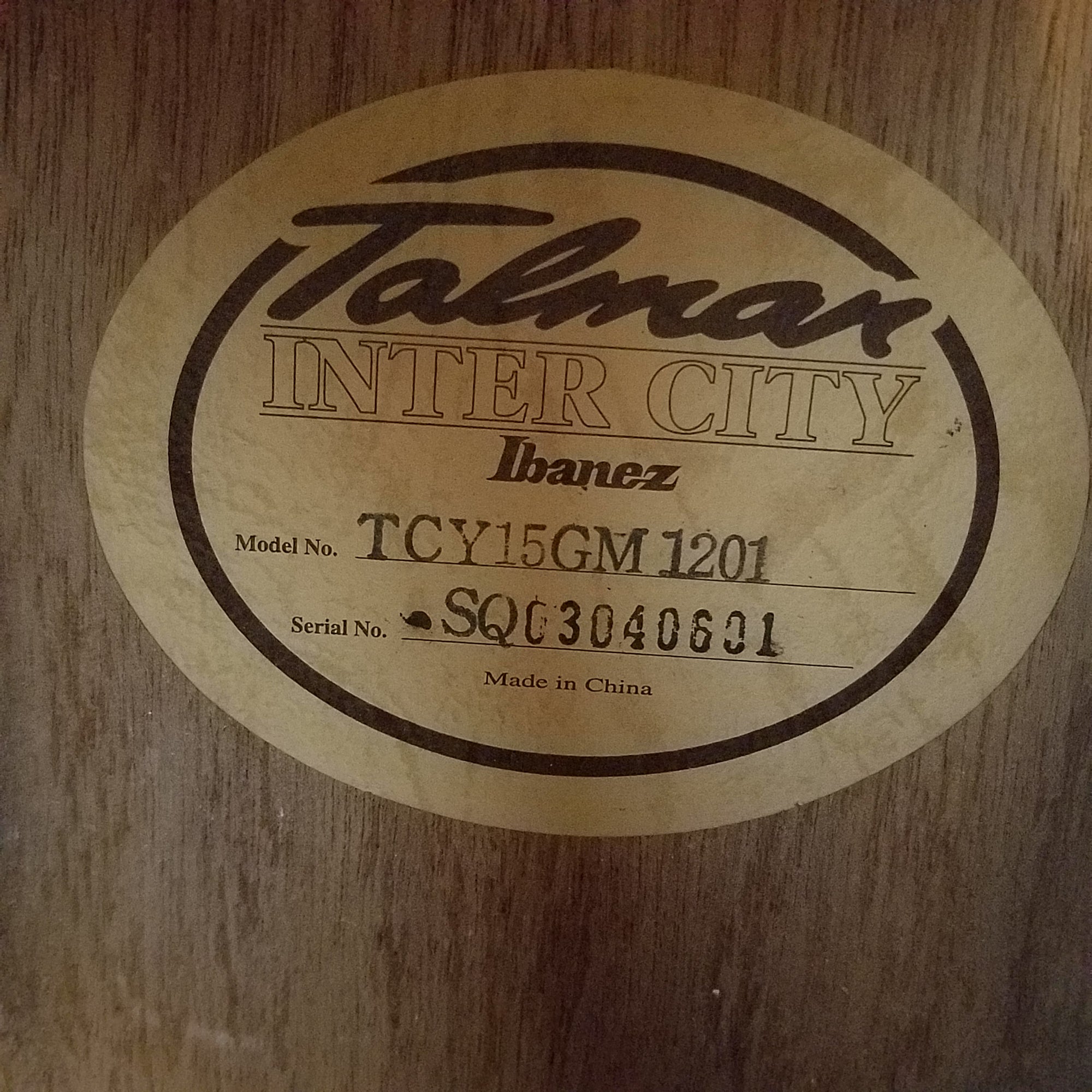 Ibanez Talman Inter City Acoustic Electric Guitar Trans Red