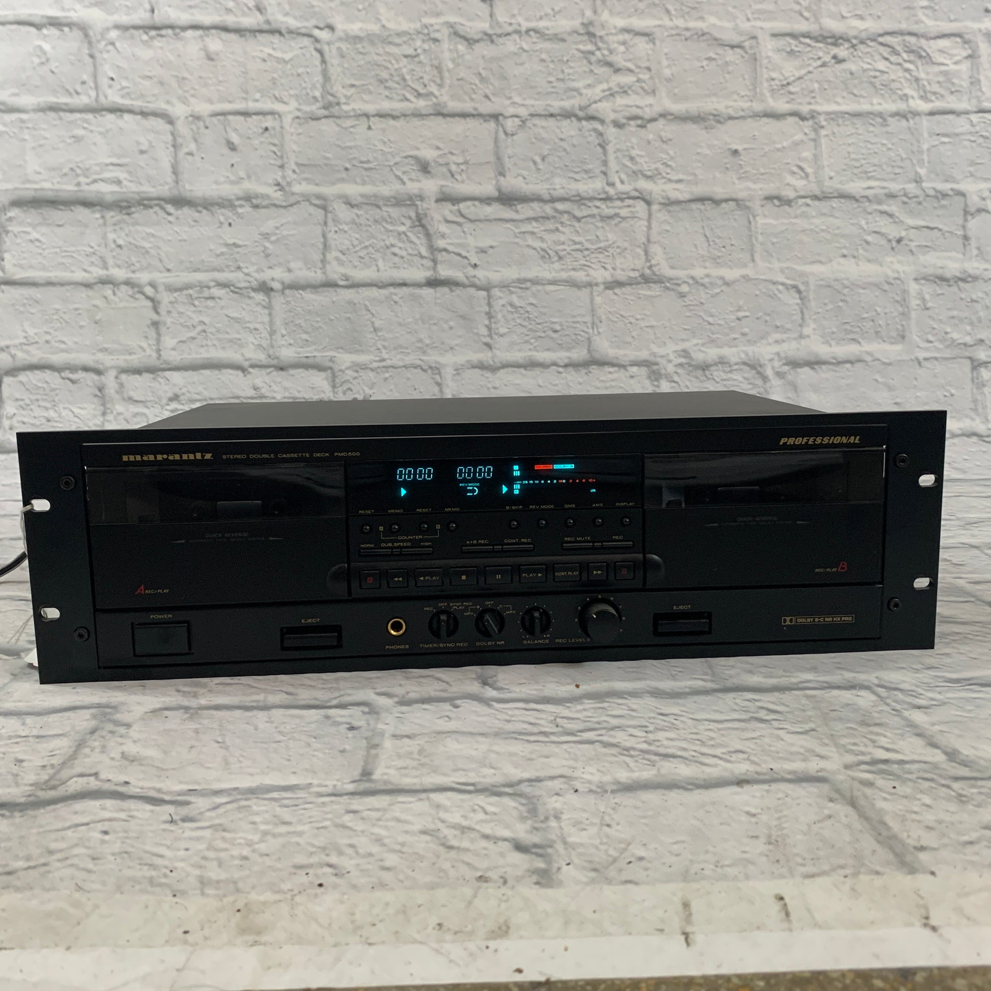 Marantz Professional PMD-500U Rackmount Cassette Recorder AS IS
