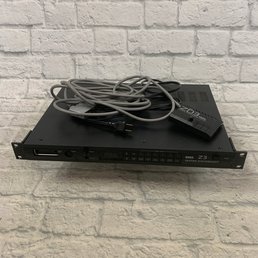 Korg Z3 Guitar Synthesizer 24 Pin Guitar Synth Sound Module  w/ ZD3 Pickup -- New Old Stock!
