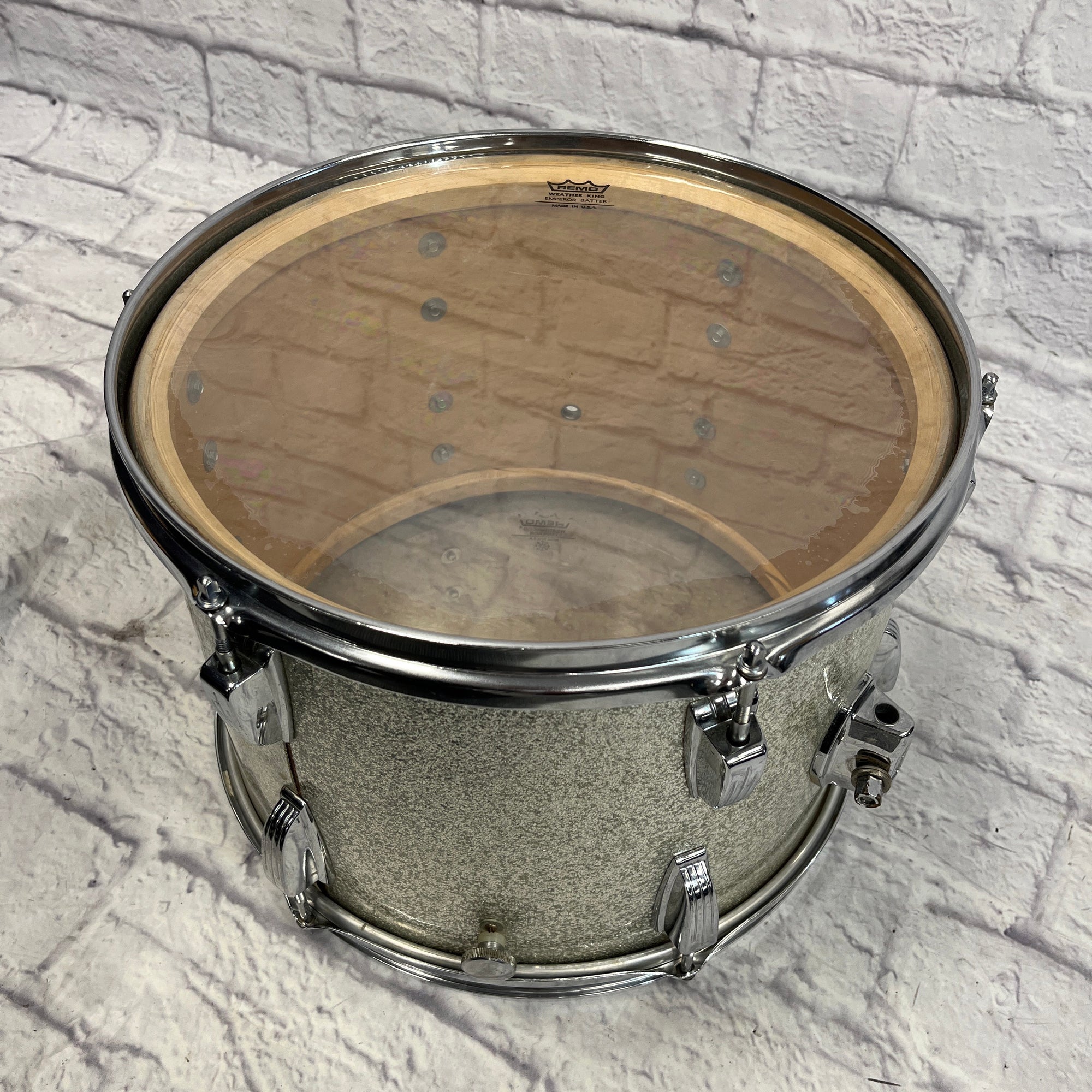Ludwig Silver Sparkle Blue and Olive 14x10" Tom