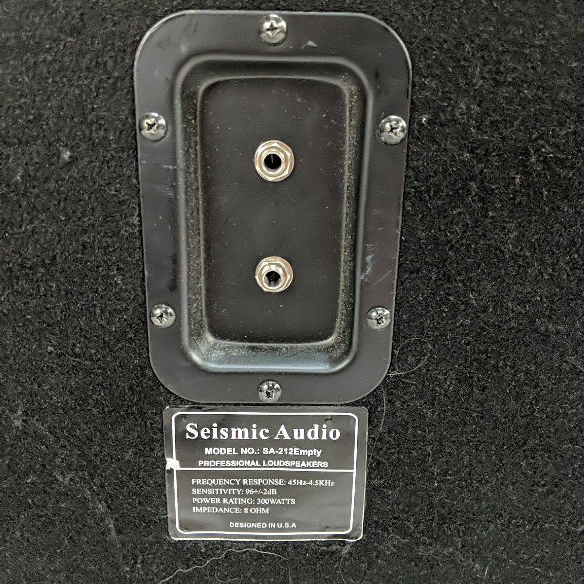Seismic Audio 212 Unloaded Cab