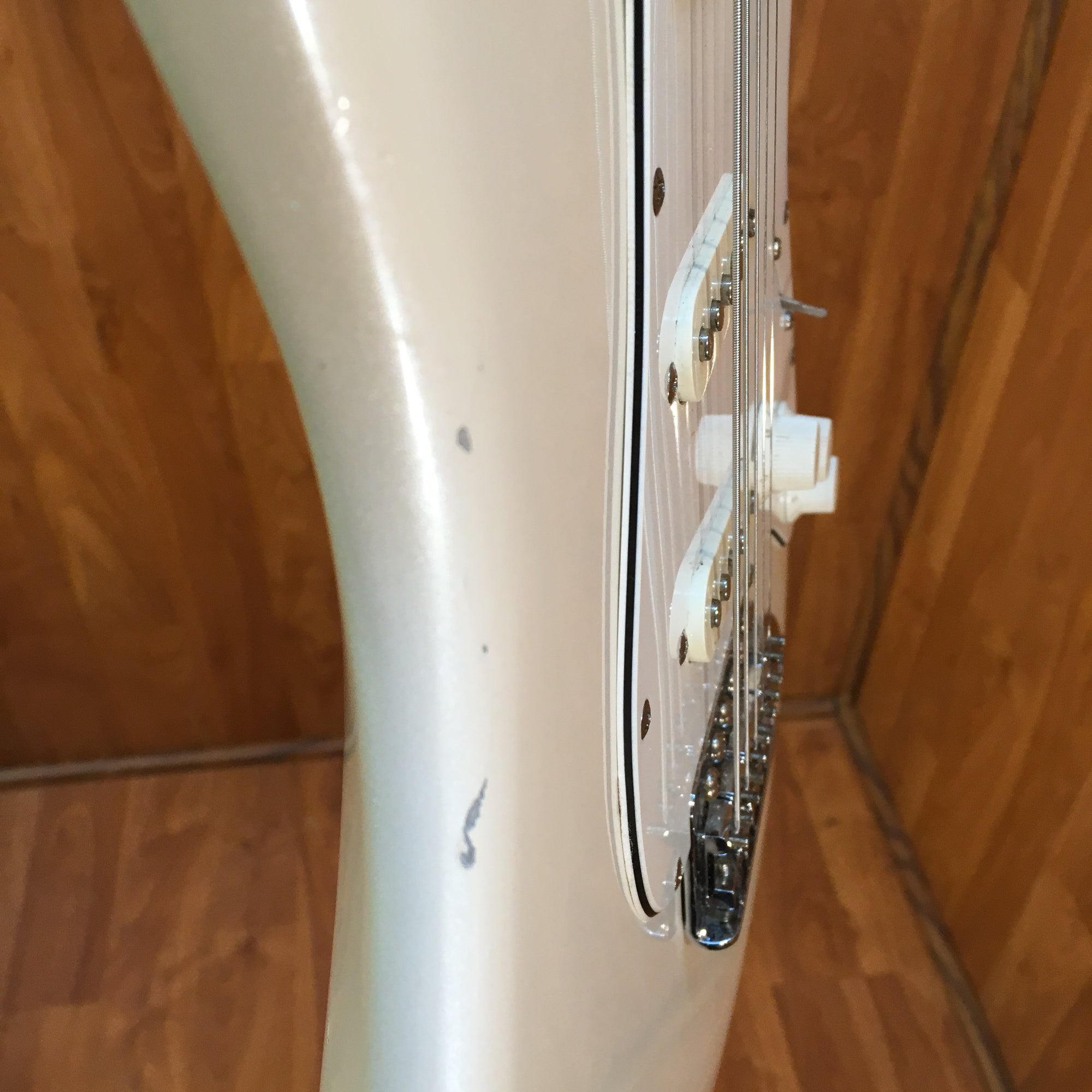 Lotus White Strat Style Electric Guitar